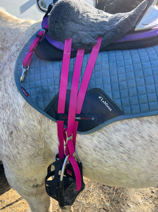 Biothane®️ Comfort Stability Stirrup Straps, stirrup straps, stirrups, stability stirrups, stirrup leathers, looped stirrups