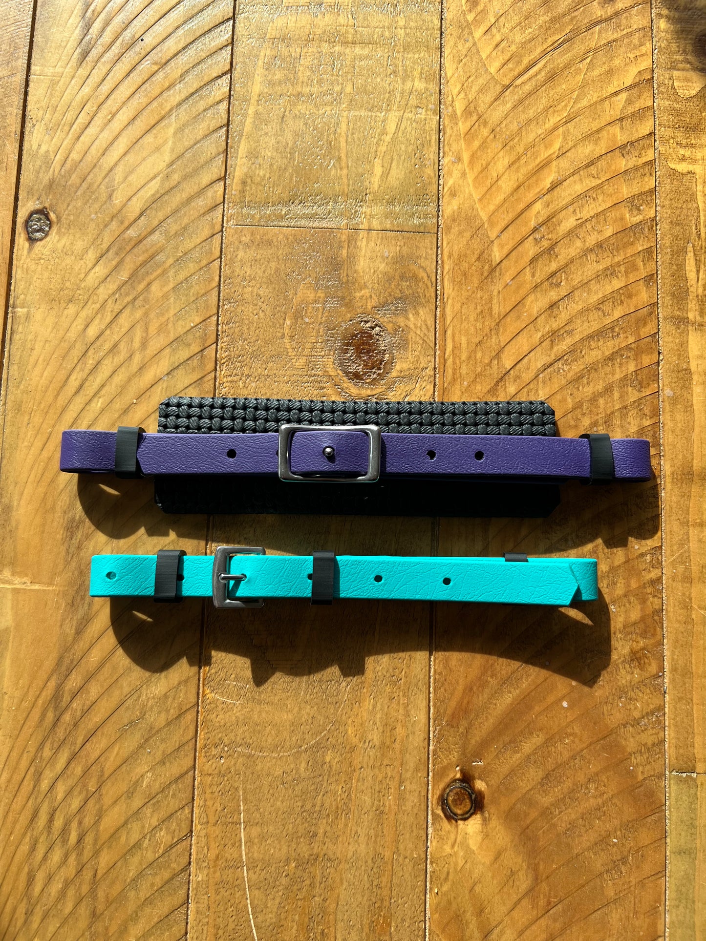 Juego de nariz acolchada de repuesto Hackamore - Verde azulado y morado