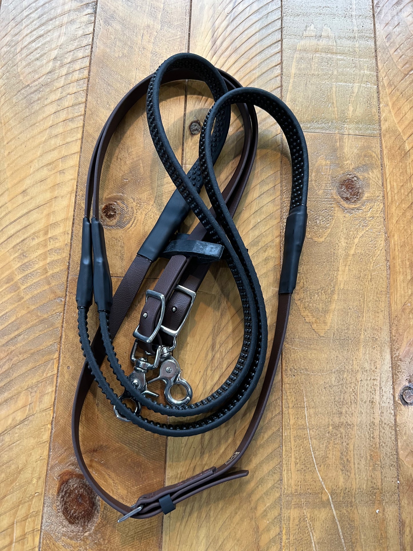 Riendas Soft Grip - Marrón oscuro