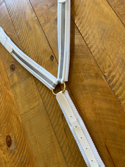 Reflective Breastplate - White on White
