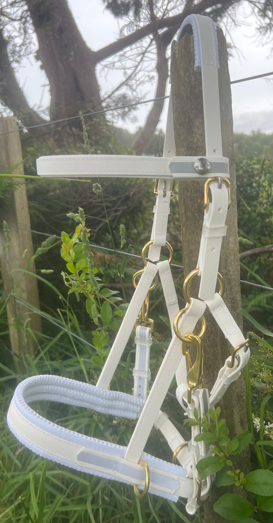 Reflective Multi Bridle - White with White Reflective