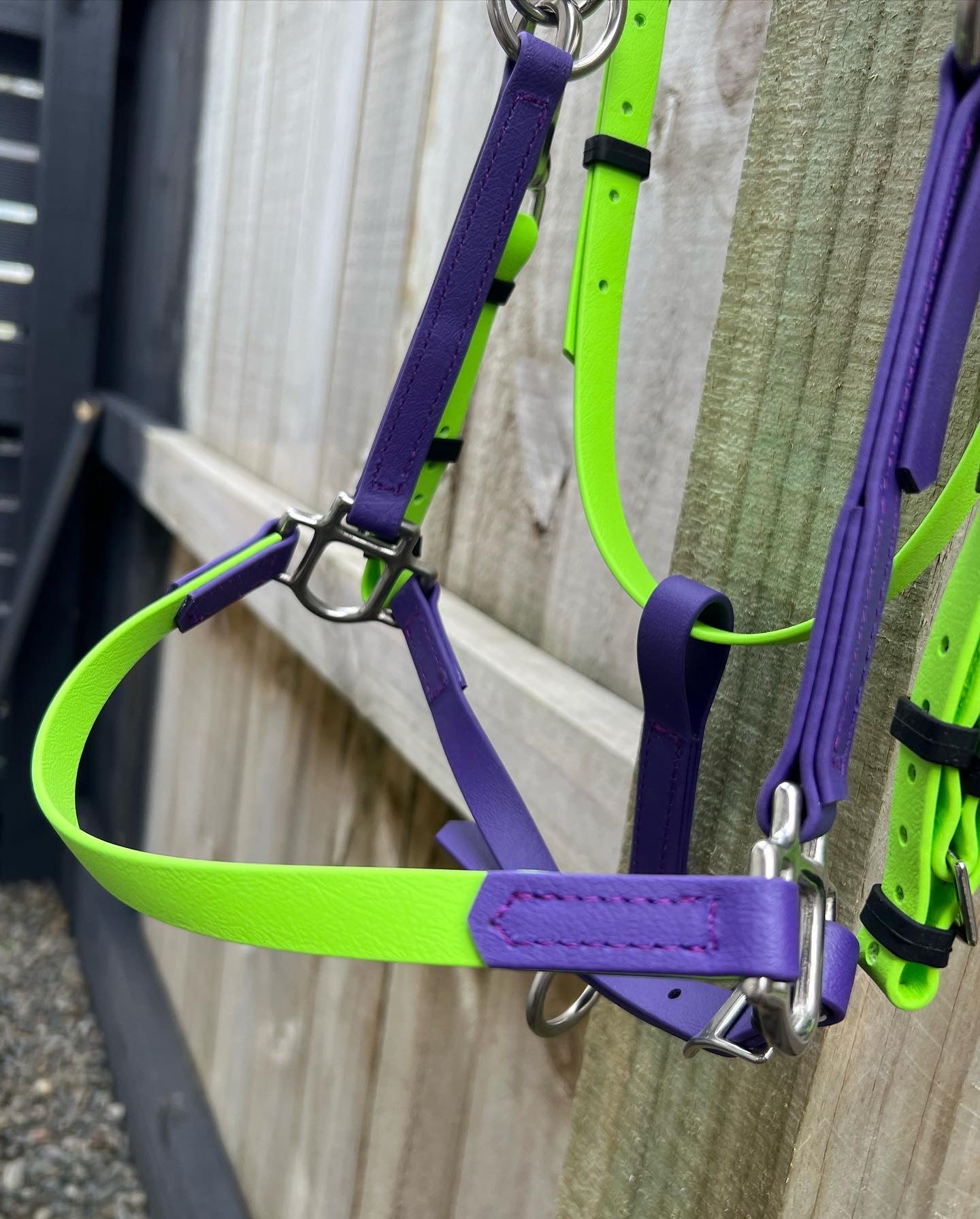 Brida LS Enduro - Verde manzana y morado