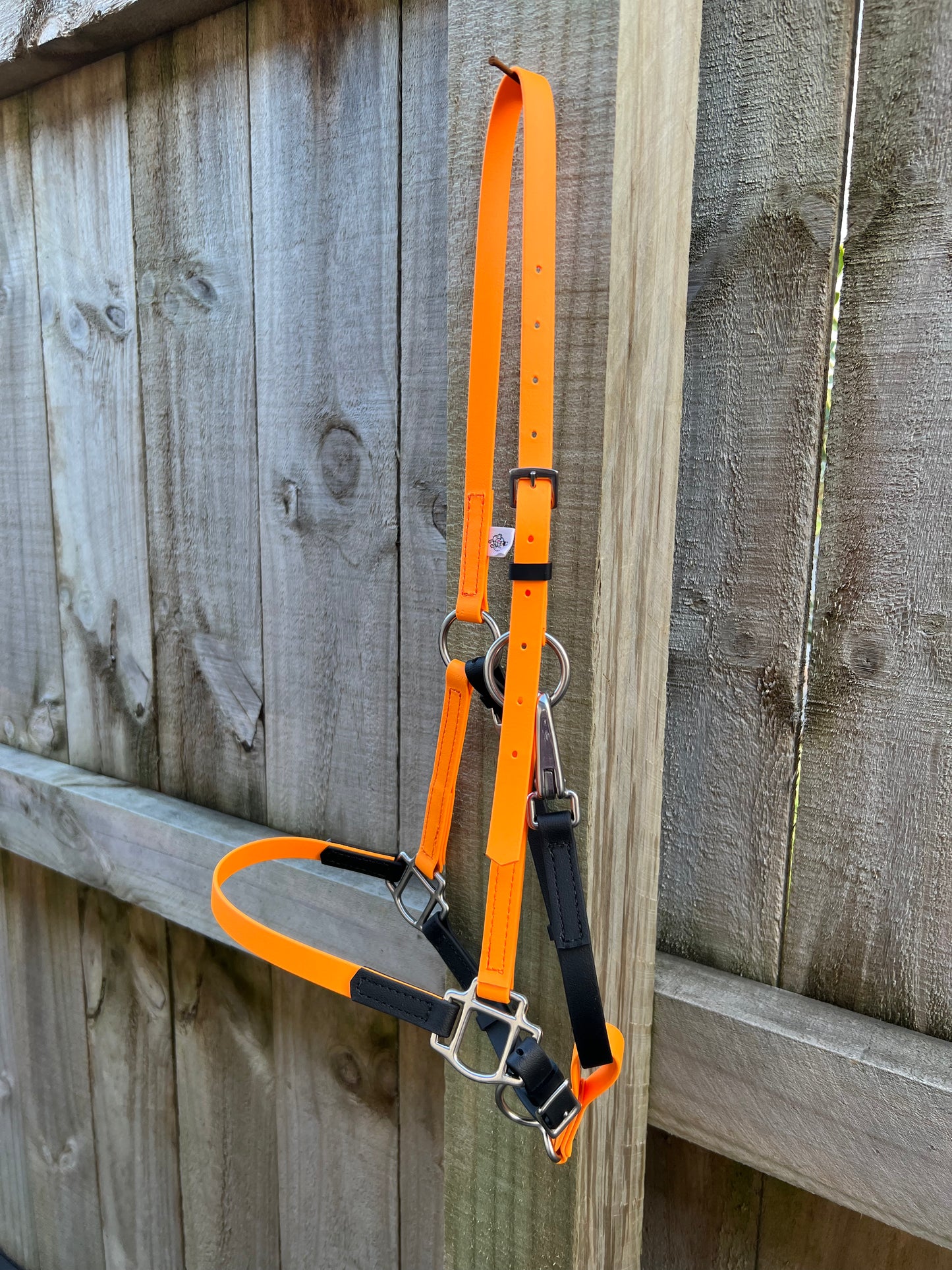 Halter LS - Naranja pastel y negro