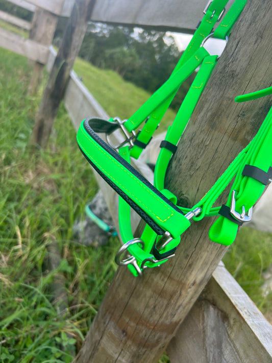 LS Deux Bridle - Bright Geeen