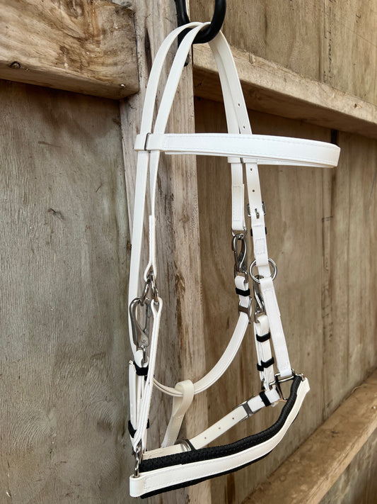 LS Enduro Bridle- White & Black