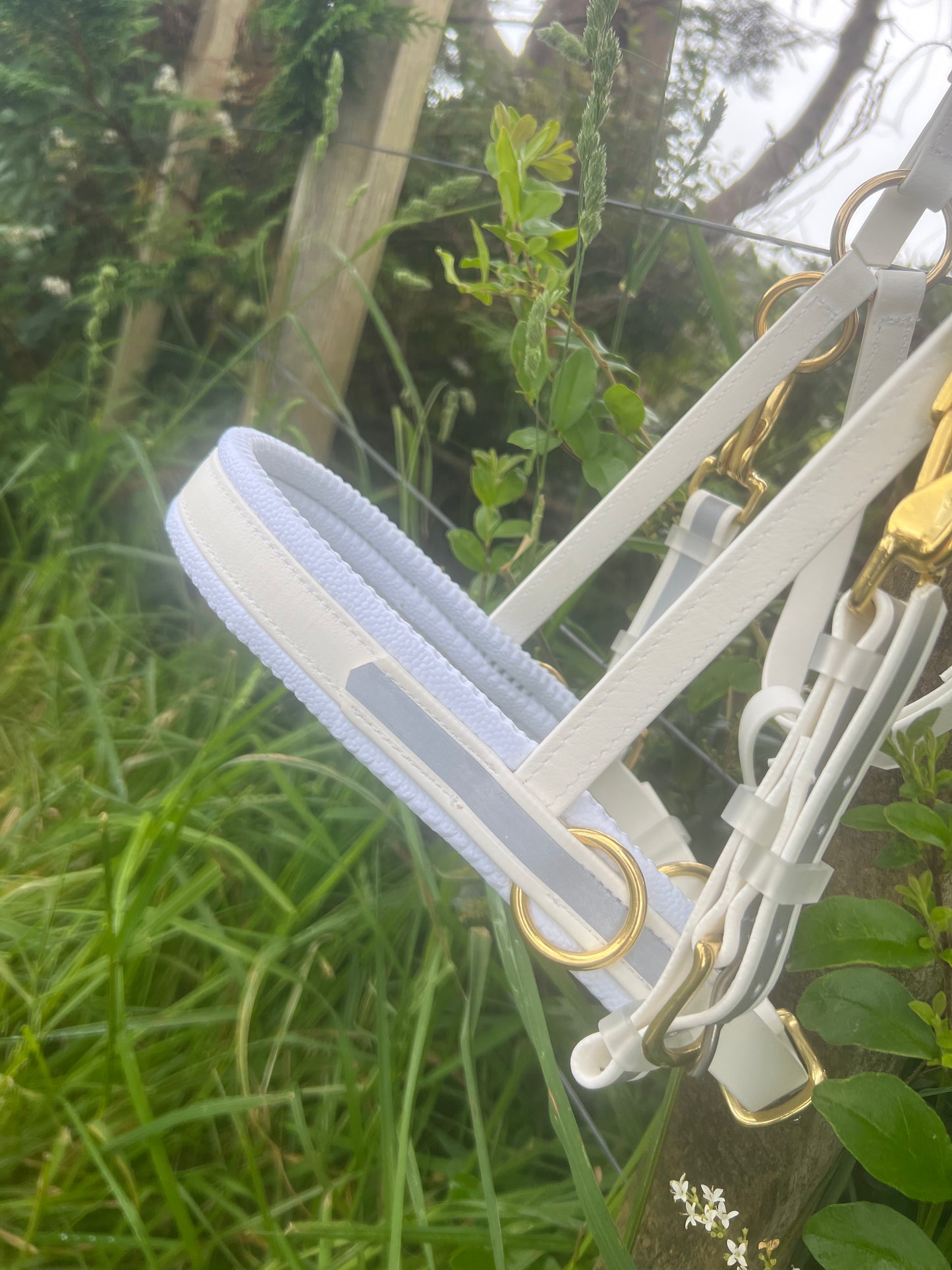 Reflective Multi Bridle - White with White Reflective