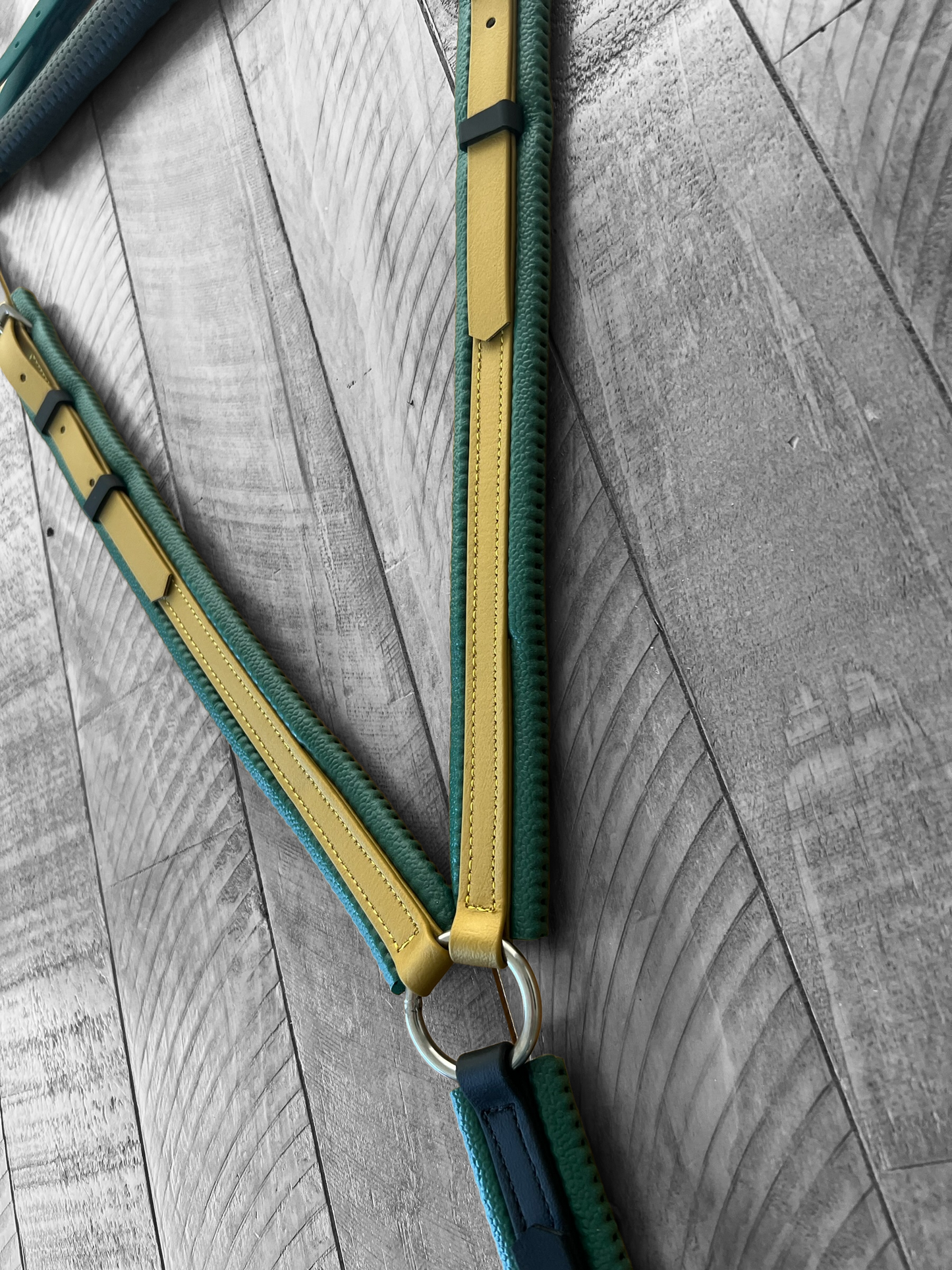 Padded Breastplate - Gold, Black & Green