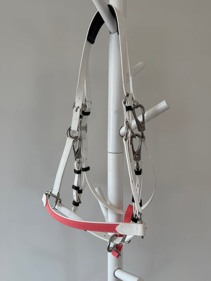 LS Enduro Bridle - White & Coral
