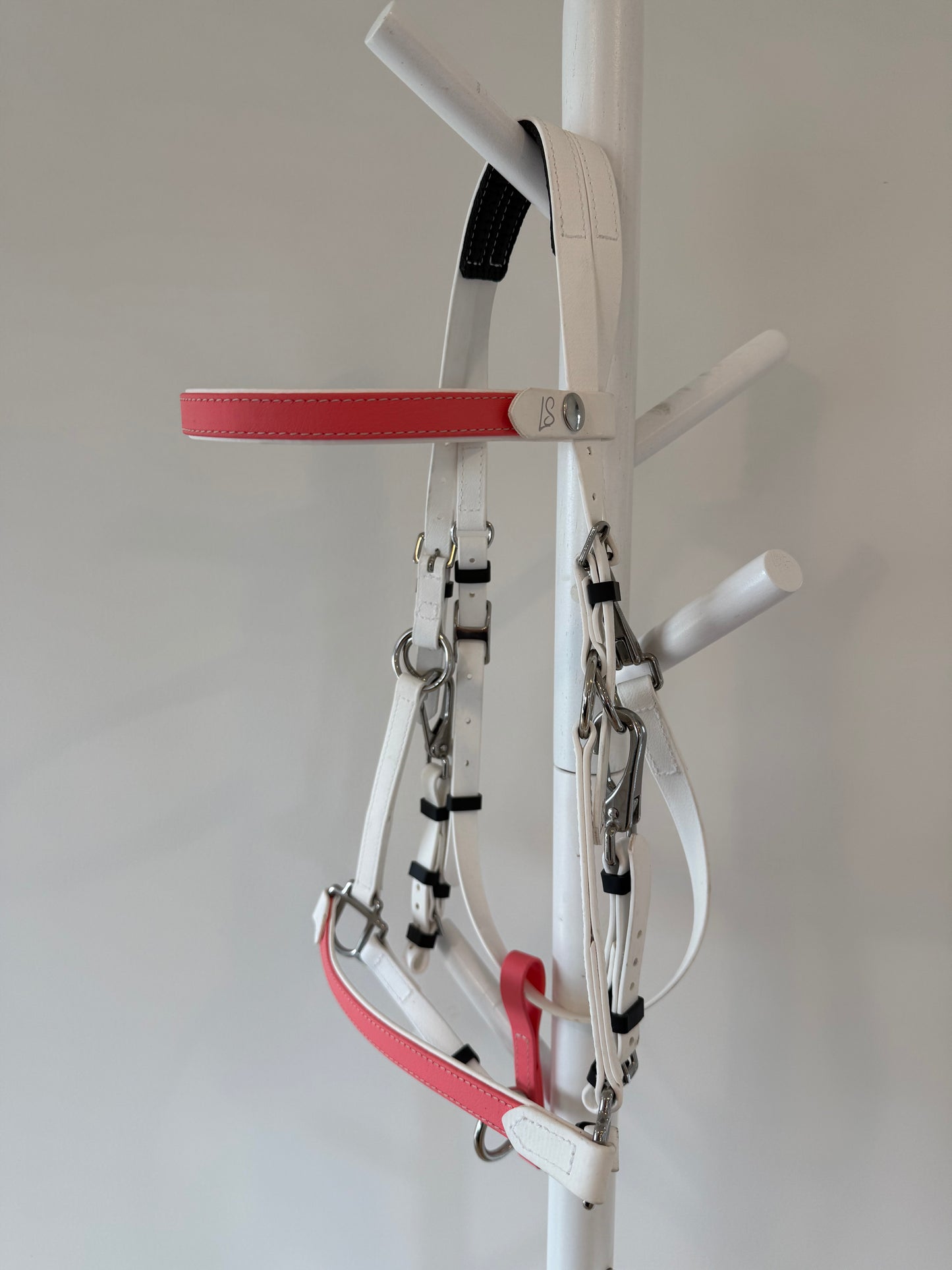 LS Enduro Bridle - White & Coral