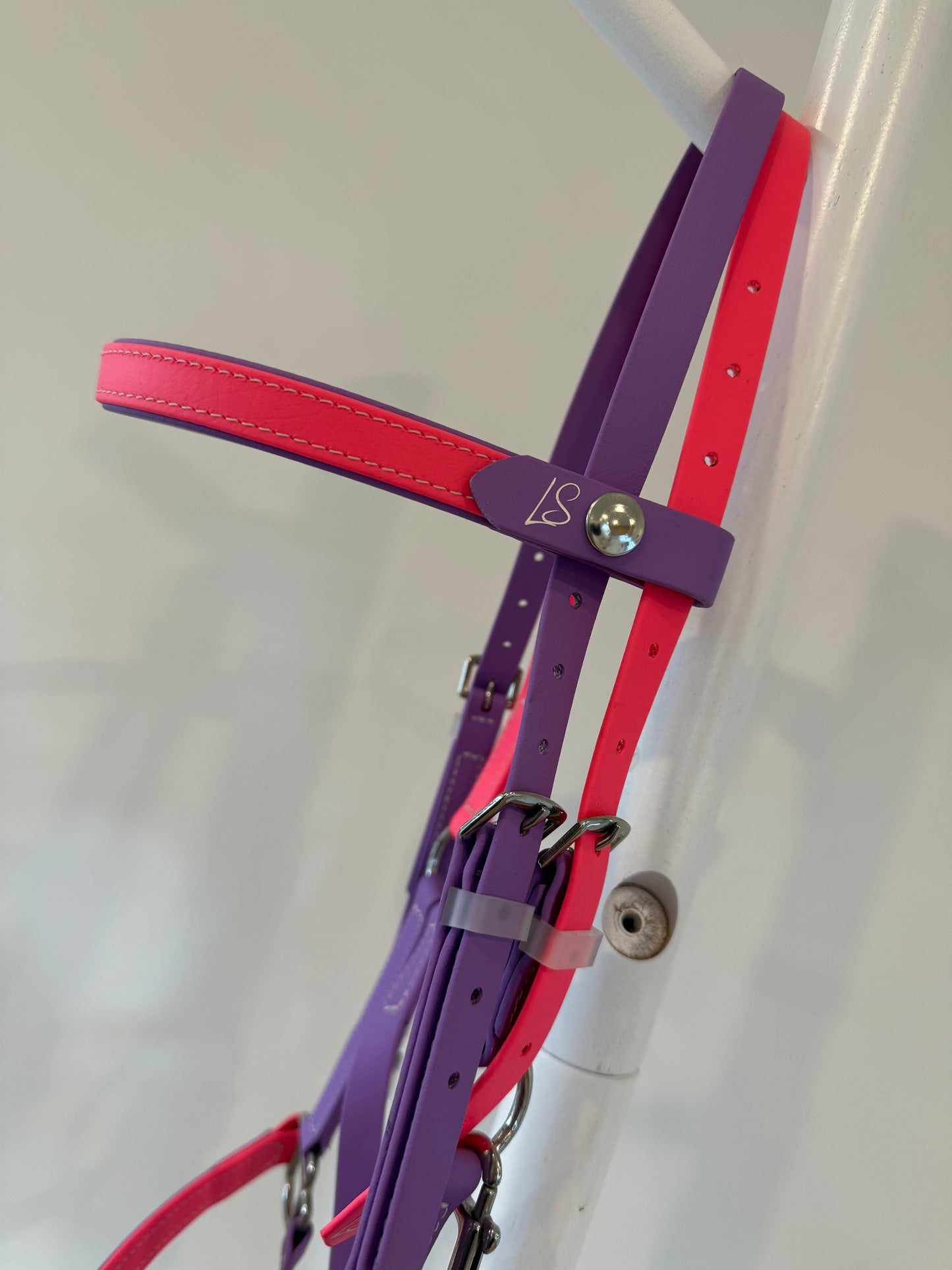 LS Deux Endurance Bridle - Bright Pink & Amethyst