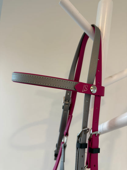 LS Deux Endurance Bridle - Magenta Pink & Silver