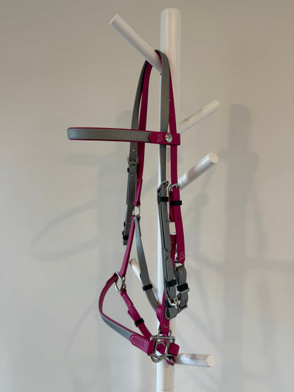LS Deux Endurance Bridle - Magenta Pink & Silver