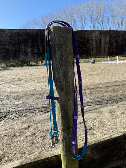 Webbed Reins with Stoppers