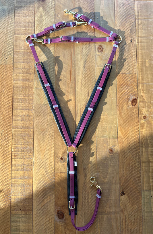 Padded Breastplate - Maroon