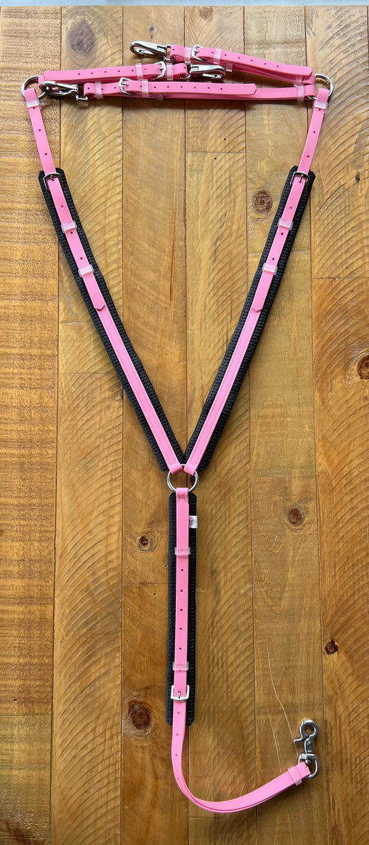 Padded Breastplate - Pastel Pink