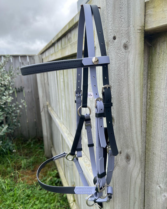 LS Deux Bridle - Black & Grey